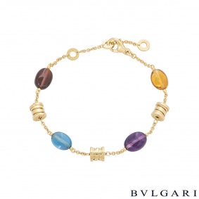 Bvlgari Yellow Gold Multi-Gem B.Zero1 Mini Bracelet BR854519